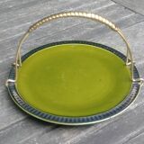 Small porcelain servant/tray from the Boch Belgium earthenware factory, 1960s.