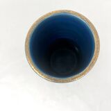 Bitossi Rimini blue and bronze vase
