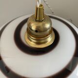Vintage patterned opaline pendant lamp
