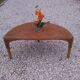 Table basse demi-lune en rotin