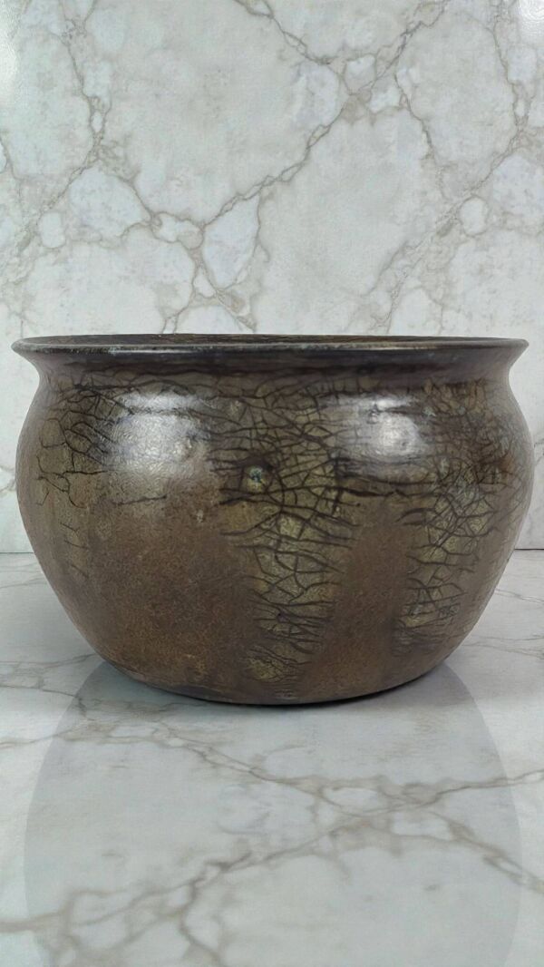 Pot en grès signé Anne Marie Sybesma Alias MIEP La Borne