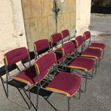 Lot of 8 chairs 80