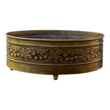 70s brass planter