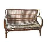 Banquette en rotin vintage