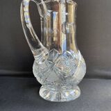 Bohemian - Water broc or orangeade (1) - Crystal blown and cut