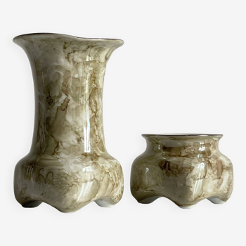 Paire de vases design par karolina annees 70
