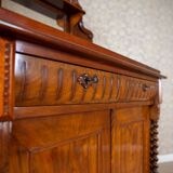 End of 19th Century Light Brown Eclectic Buffet in Walnut