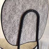 Vintage metal and leatherette chair - 1950s