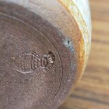 Light stoneware potter's bottle with vintage spout