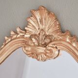 Miroir coquille dorée Louis XV