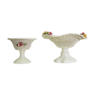 Ceramic centerpiece bowl, 1960s, set of 2