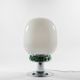 Space Age Globe Lamp Opal & Chrome - Vintage 70s
