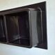 Prisunic brown plastic wall shelf
