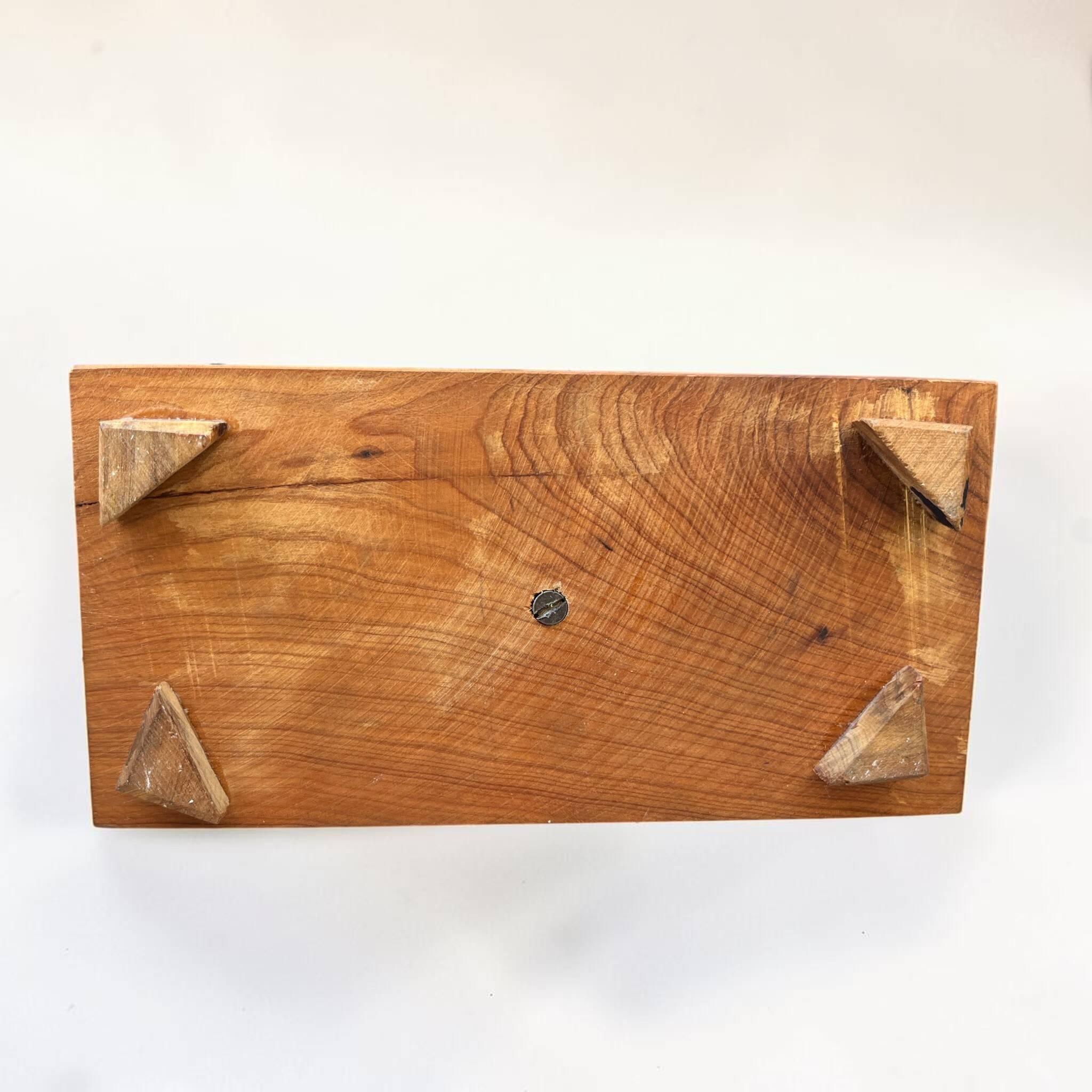 Moroccan jewellery box made of thuya wood - bohemian chic jewellery case