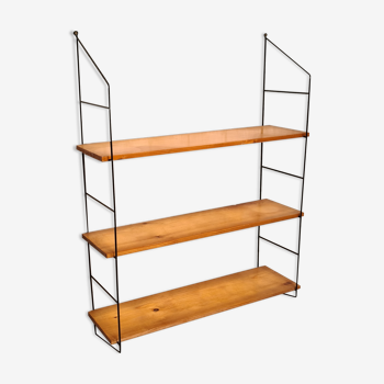 Etagere bois 1950 style tomado, String, 83x20x64. Superbe etat, bien sur quelque trace usage, tres b