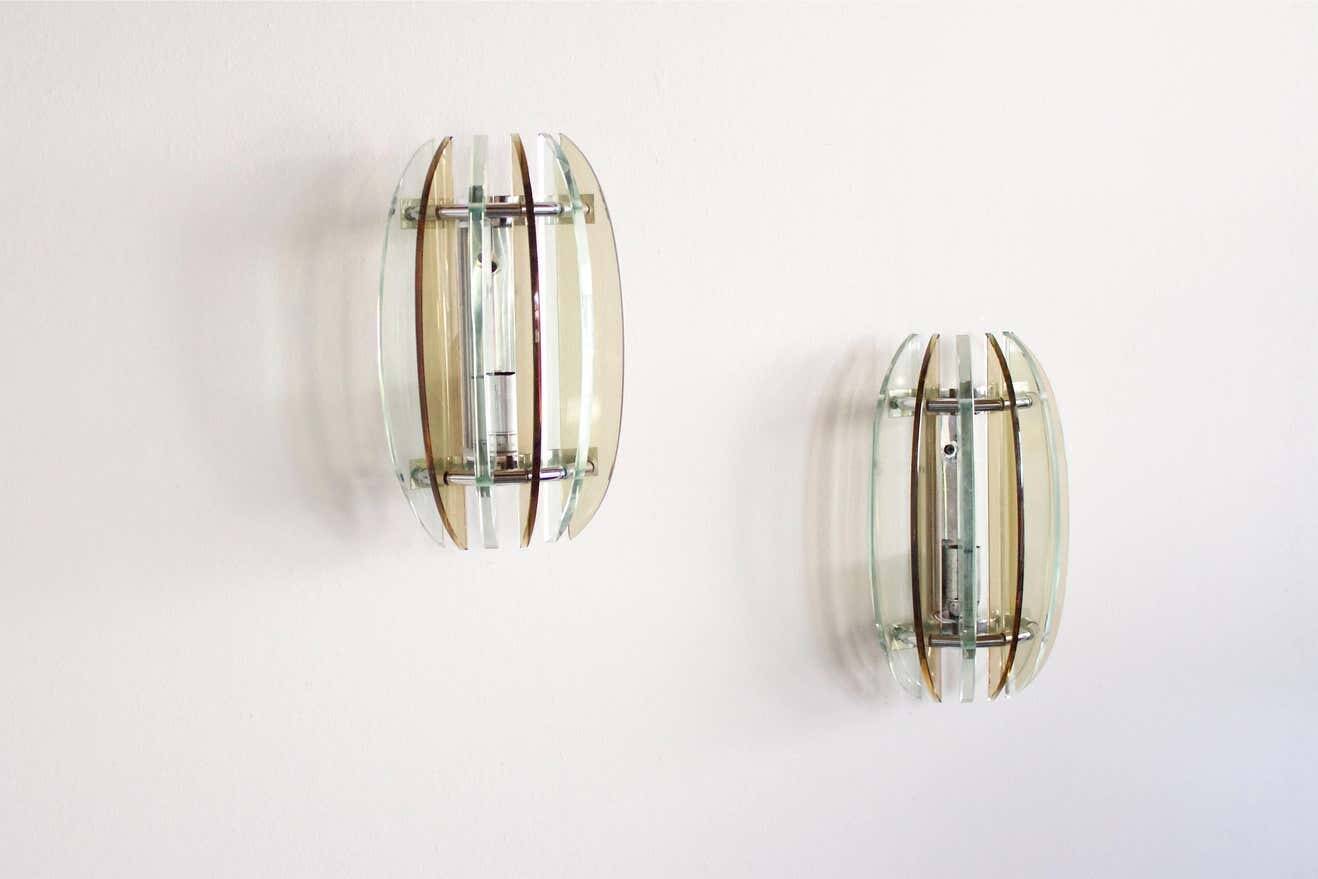 Pair of Italian Veca Sconces