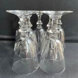 Blown and cut crystal glasses