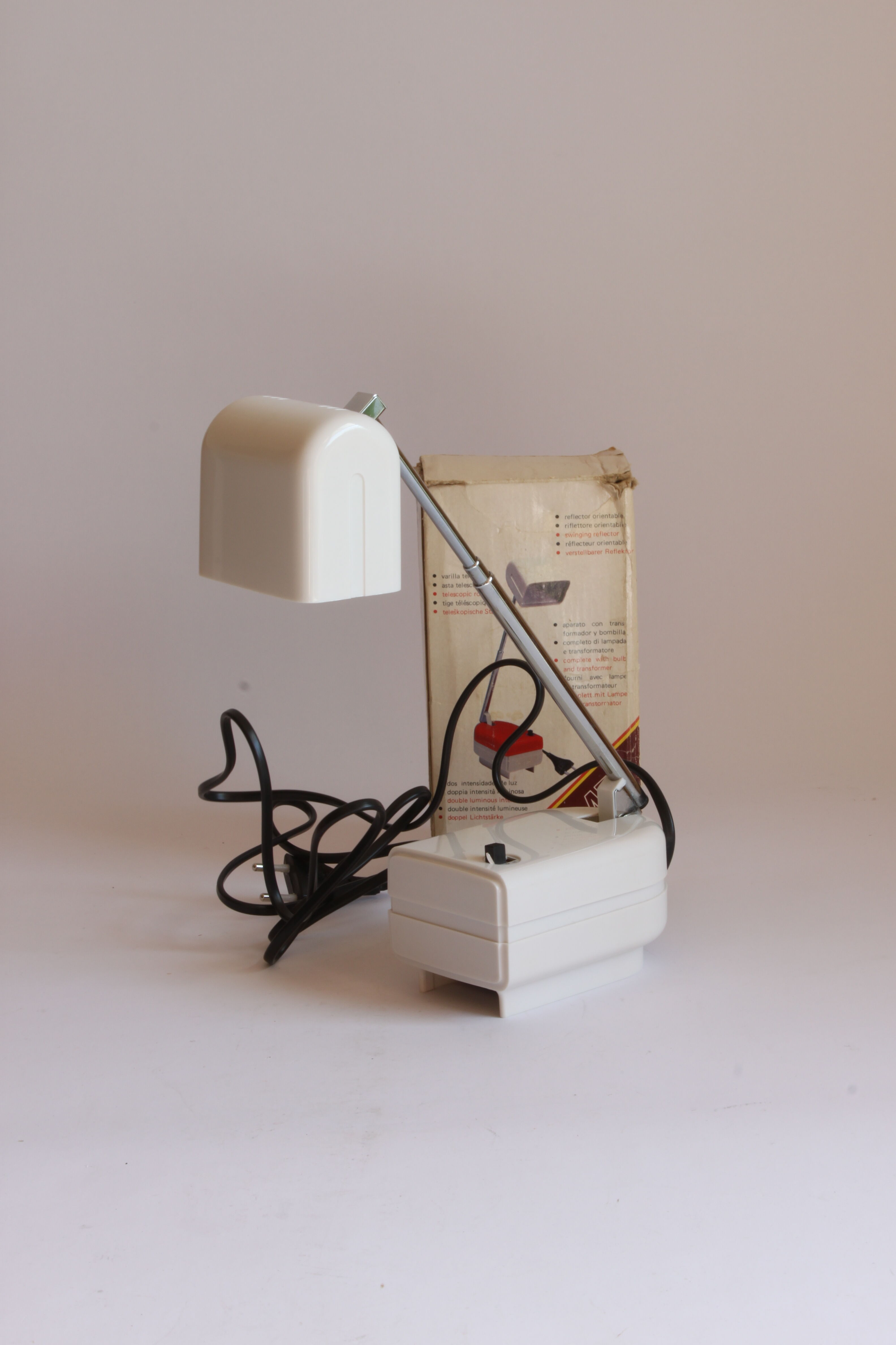 Telescopic bedside or wall lamp, 1960s.