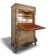Baroque secretary in Louis XV style made of walnut.