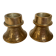Pair of bronze candlesticks with tulip base