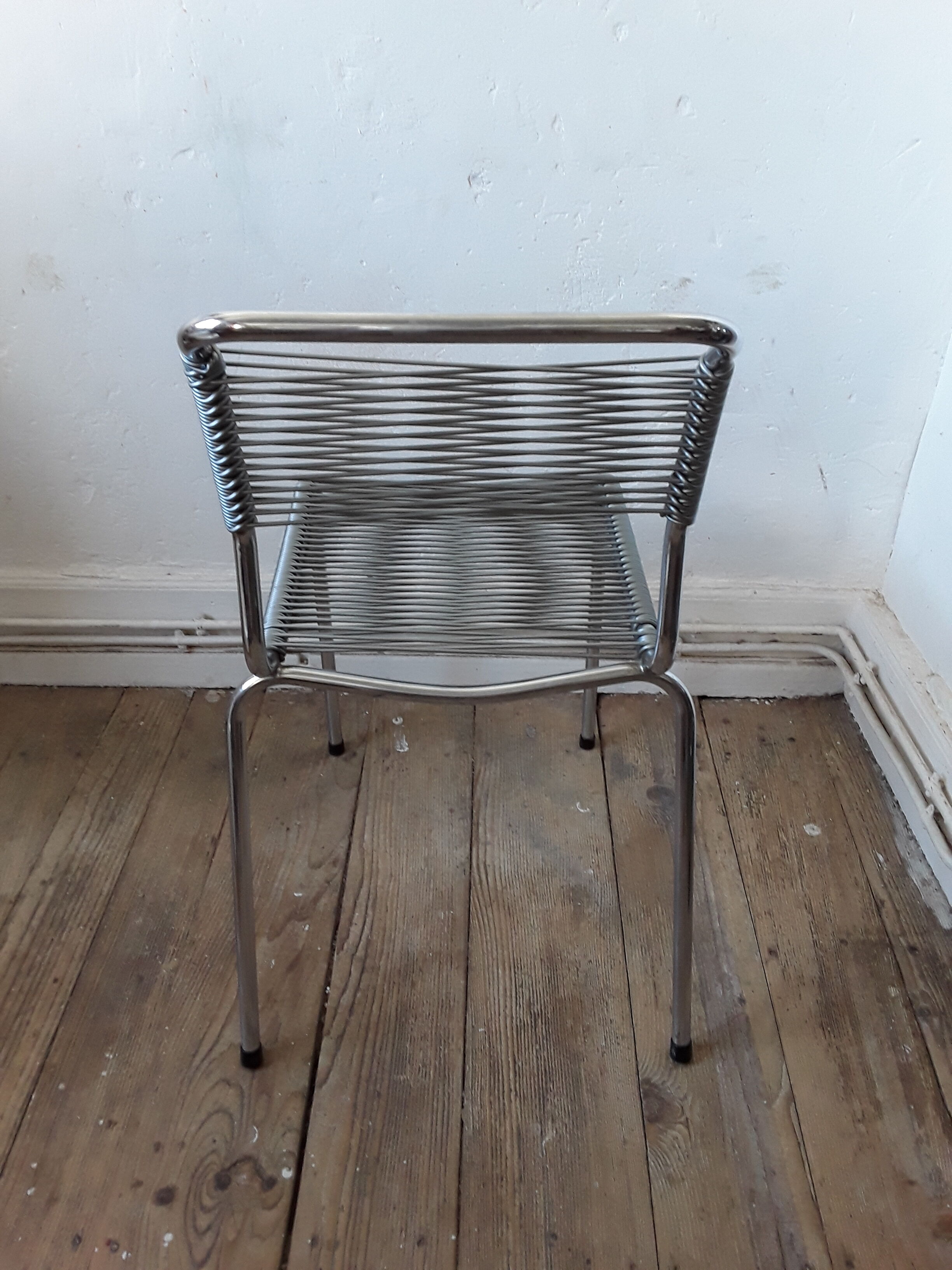 Chaises scoubidou vintages