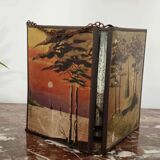 Miroir vintage 1920 triptyque de barbier