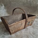 Antique picking basket harvest tray picking basket french