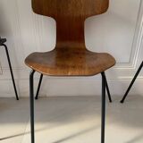 Two Arne Jacobsen "hammer" chairs