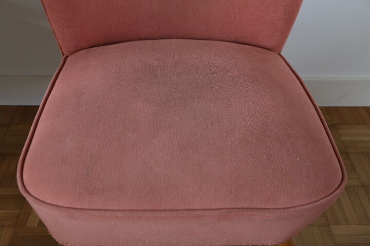 Fauteuil cocktail rose poudré