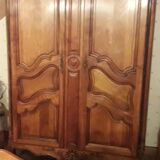 Regency Provençal wardrobe signed in solid walnut