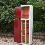 Vintage storage cabinet formica yellow