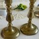 Pair of brass candlesticks