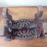 small bench or footrest, wood