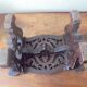 small bench or footrest, wood