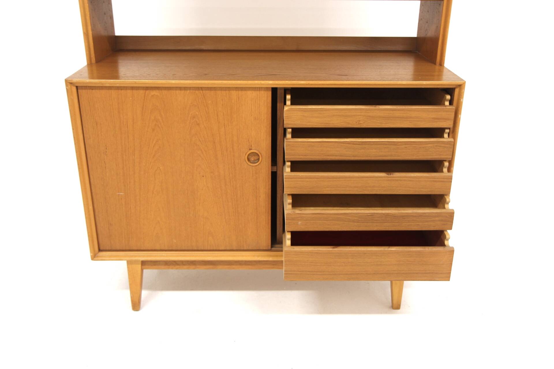 Scandinavian teak bookcase, Sweden, 1960