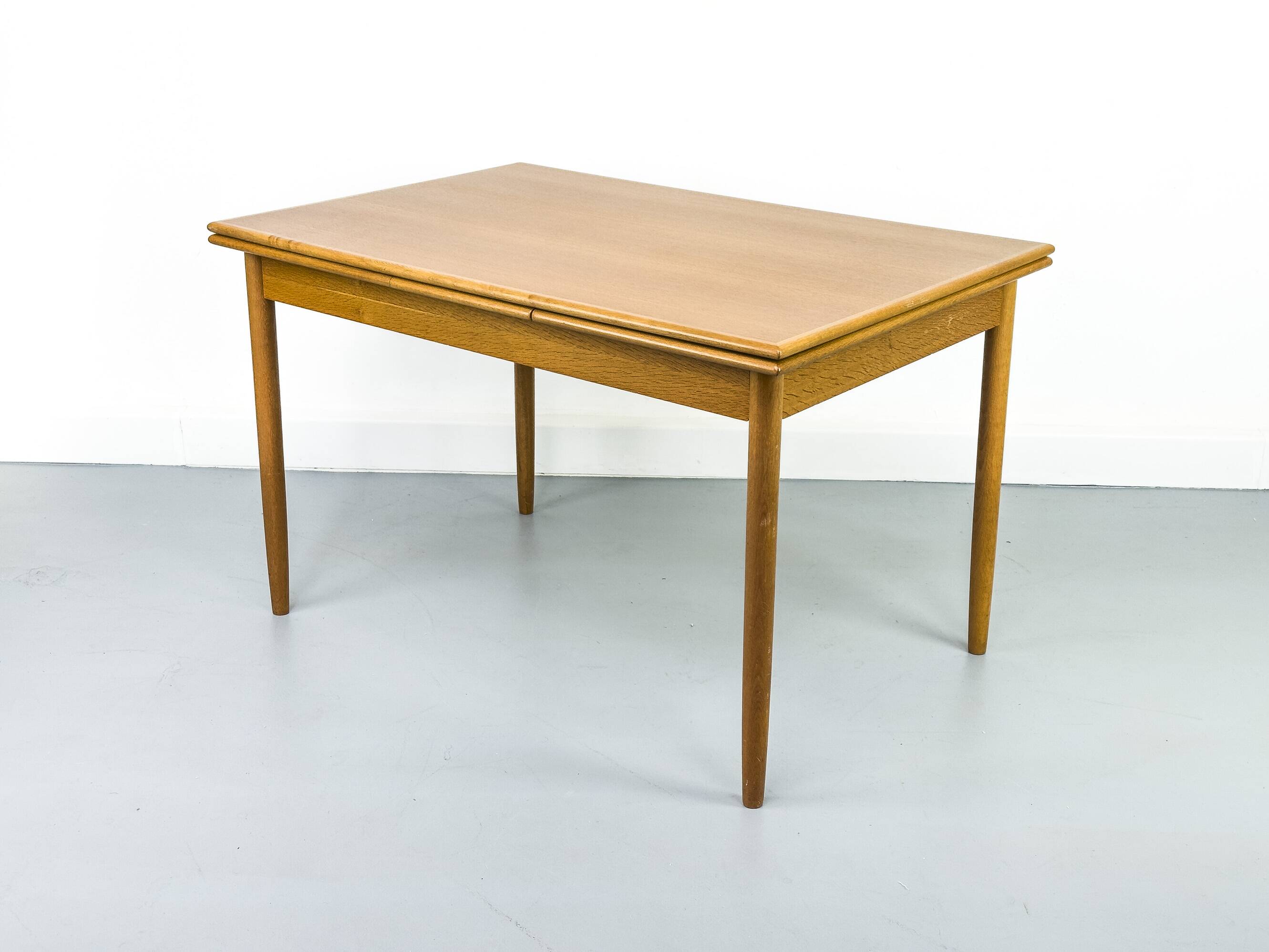 Danish Extendable Oak Dining Table, 1960s