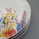 Assiettes à dessert Bouchara décor fond marin porcelaine