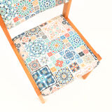 1980s modern, ethnic Upholstered chair, WK Möbel Germany