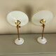 Paire d'appliques murales vintage en opaline