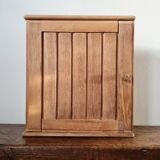 Small antique raw wood cupboard