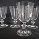 Laura Ashley Home - 6 red wine glasses in half crystal engraved