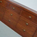 Grand buffet/armoire de magasin Art déco vintage en chêne hollandais, années 1930