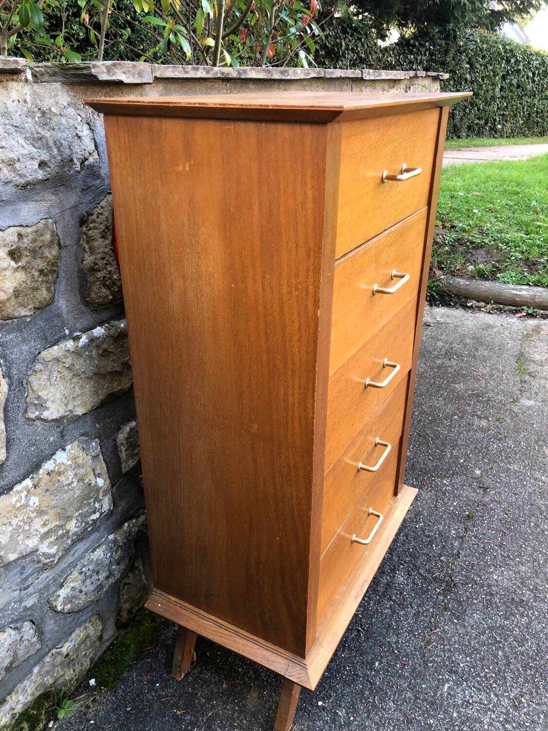 Vintage chiffonier chest of drawers 1950