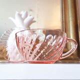 Lot of 6 Pink Tea Cups - Rosaline Subcups ARCOROC LUMINARC Tea Service