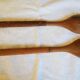 Set of rosewood salad cutlery and striated sleeve