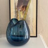 Blown glass ball vase