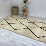 Handmade Moroccan Berber carpet 240 x 143 CM