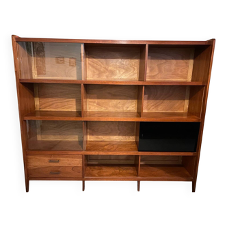 bibliothèque / étagère vintage en teck
