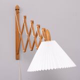 Oak scissors wall lamp Le Klint 1950s Denmark