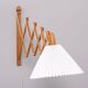 Oak scissors wall lamp Le Klint 1950s Denmark